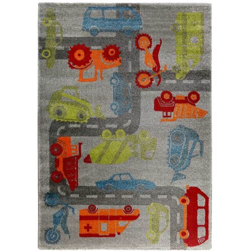 Sigikid Kinderteppich Bunt » Traffic « - Bunt - 80 x 150 cm