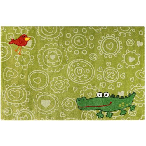 Sigikid Kinderteppich grün » Crocodile « - Bunt,Grün - 133 x 200 cm