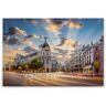 Tadessi Leinwandbild Wahrzeichen M1-No.50080   Wandbild 60 x 90 cm   Madrid Grau Grün...