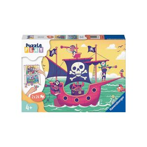 Ravensburger Kinderpuzzle Puzzle&Play - 2x24 Teile Puzzle Kinder ab 4 Jahre  Kinder