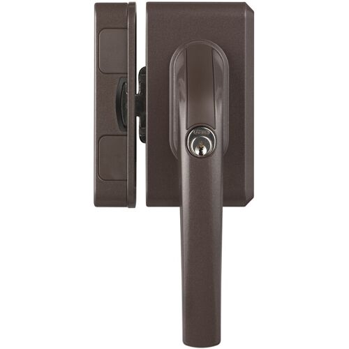 ABUS verschliessbarer Fenstergriff FO500 - mit Sperrbügel-braun-AAL0006