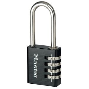 Master Lock Zahlenschloss 7640 - schwarz, hoher Bügel