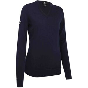 Callaway V-Neck Merino Damen Pullover, dunkelblau, Damen, L