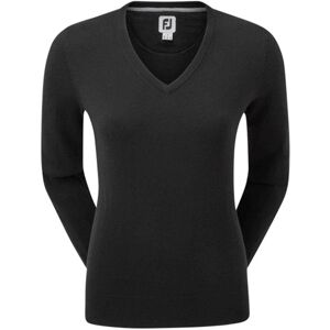 FootJoy Wool Blend V-Neck Damen Pullover, schwarz, Damen, L