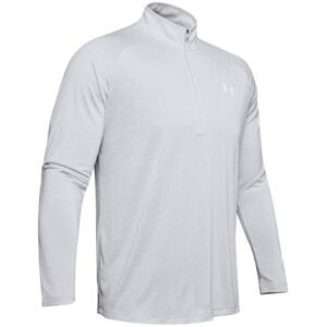 Under Armour Tech 2.0 1/2 Zip Herren Poloshirt, grau, Herren, 3XL