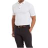 FootJoy Raker Print Lisle Herren Poloshirt, weiss, Herren, XL