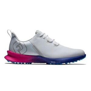 FootJoy Fuel Sport Herren Golfschuhe, weiss/blau/rosa, weiss/blau, ohne Spikes, standard, 9
