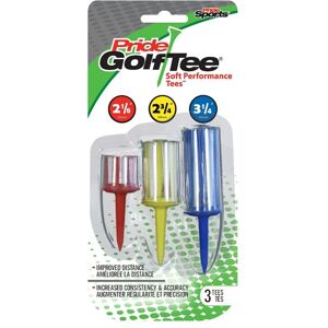 PrideSports Pride Golf Tee Soft Performance Tees, 3St.