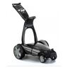 Stewart Golf X10 Follow Elektrotrolley, schwarz, schwarz, Lithium-akku (36 Löcher) + Ladegerät