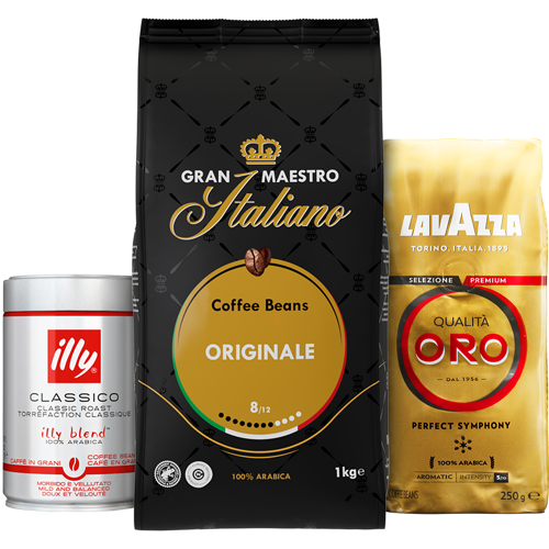 Mix Probierpaket – Italienischer Kaffee – 1.5 KG Kaffeebohnen