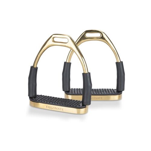 Equinate Sicherheitssteigbügel Fremont gold 12 cm