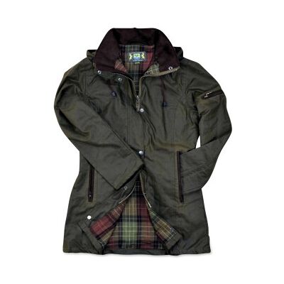 ROMNEYS Wachsjacke New Ashdown oliv S - INT ROMNEYS Wachsjacke New Ashdown oliv S - INT