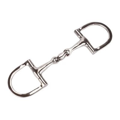 Equinate D-Ring Trense Edelstahl 16mm doppelt gebrochen 1,6 cm 11,5 cm Equinate D-Ring Trense Edelstahl 16mm doppelt gebrochen 1,6 cm 11,5 cm