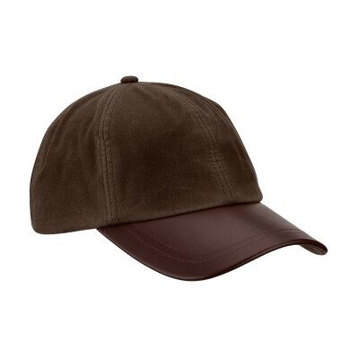 ROMNEYS Wachscap mit Lederschirm braun ROMNEYS Wachscap mit Lederschirm braun