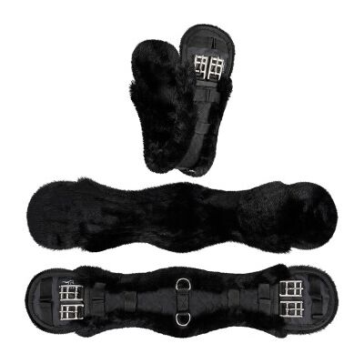 Equinate Kurzgurt Luke anatomisch mit synthetischem Lammfell schwarz 50 cm Equinate Kurzgurt Luke anatomisch mit synthetischem Lammfell schwarz 50 cm