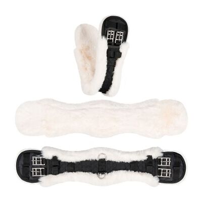 Equinate Kurzgurt Luke anatomisch mit synthetischem Lammfell naturfarben 80 cm Equinate Kurzgurt Luke anatomisch mit synthetischem Lammfell naturfarben 80 cm