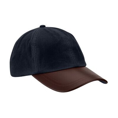 ROMNEYS Wachscap mit Lederschirm blau ROMNEYS Wachscap mit Lederschirm blau