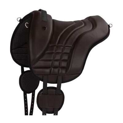 Equinate Reitpad Stella aus verziertem Kunstleder braun S Equinate Reitpad Stella aus verziertem Kunstleder braun S