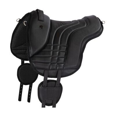 Equinate Reitpad Stella aus verziertem Kunstleder schwarz S Equinate Reitpad Stella aus verziertem Kunstleder schwarz S