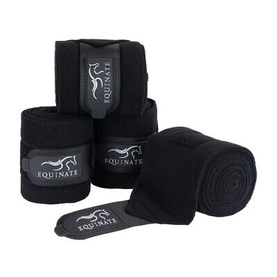 Equinate - Harmony - Fleece - Schwarz - Pferdebeinbandagen Equinate - Harmony - Fleece - Schwarz - Pferdebeinbandagen
