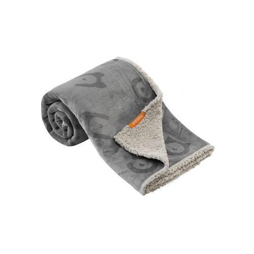 FEANDREA Wasserdichte Hundedecke Sherpa Fleece Grau