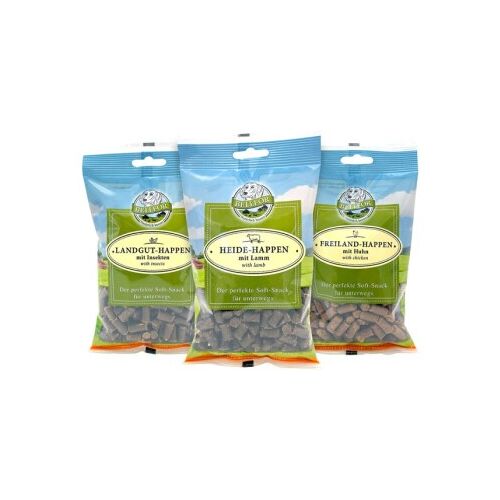 Bellfor Mix 3 Soft-snacks - Freiland-Happen 200g, Heide-Happen 200g & Landgut-Happen 200g