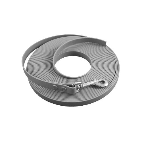 bio-leine 15-25 kg Biothane Schleppleine urban grau 3 m