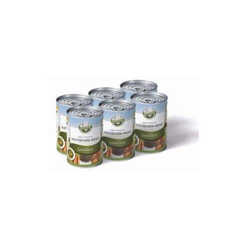 Bellfor Hundefutter Nass mit Insekten - Naturfarm-Menü - 6x400g