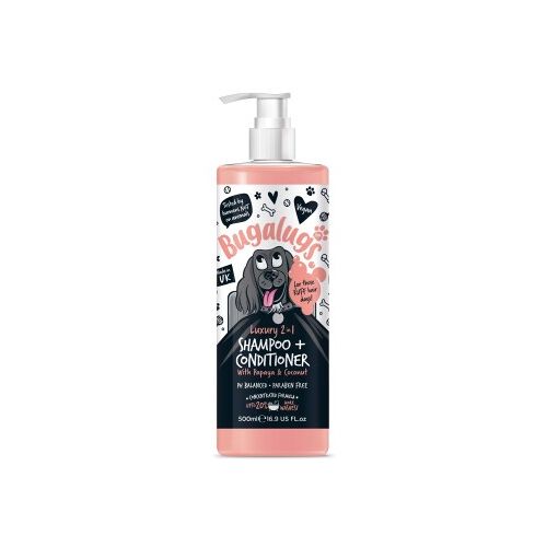 Bugalugs 2-in-1 Papaya & Kokosnuss – Hundeshampoo mit integriertem Conditioner