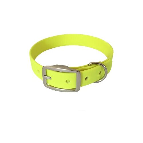 bio-leine 21-30cm HU Biothane Halsband neon gelb 21 cm, 30 cm