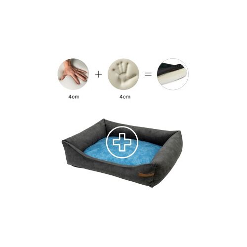 Rexproduct Otto Orthopädisches Hundebett Grau S-XL blau S