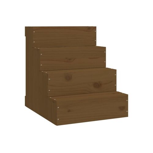 VidaXL Haustiertreppe L (40x49x47 cm) dunkelbraun