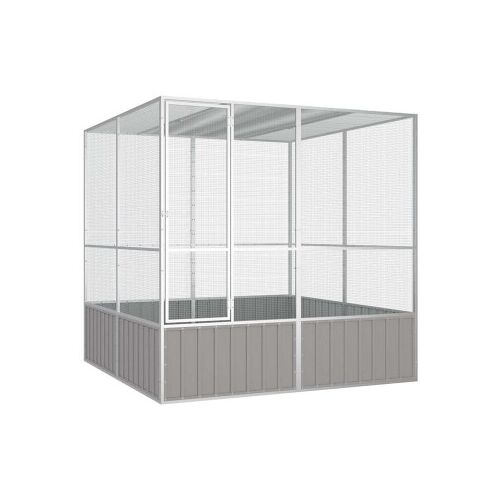 VidaXL Vogelkäfig aus verzinktem Stahl 2,14 m, 2,175 m, 2,115 m