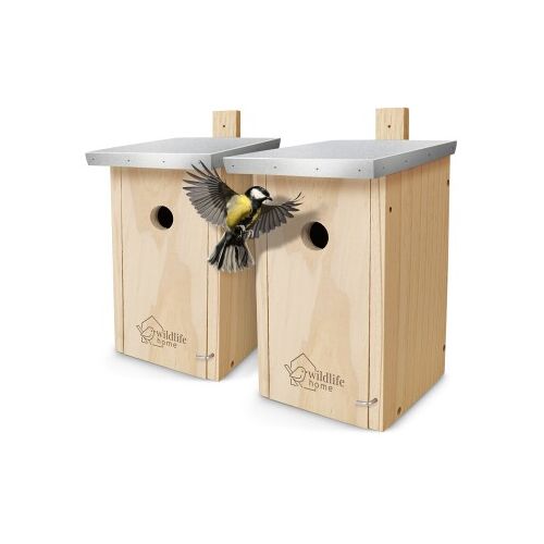 WILDLIFE HOME Nistkasten für Kohlmeisen & Co. 2er Set