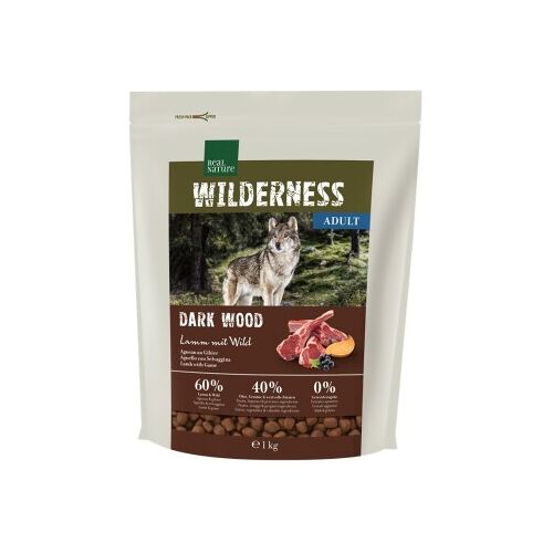 REAL NATURE WILDERNESS Trockenfutter Hund, Adult, Dark Wood Lamm mit Wild 1 kg