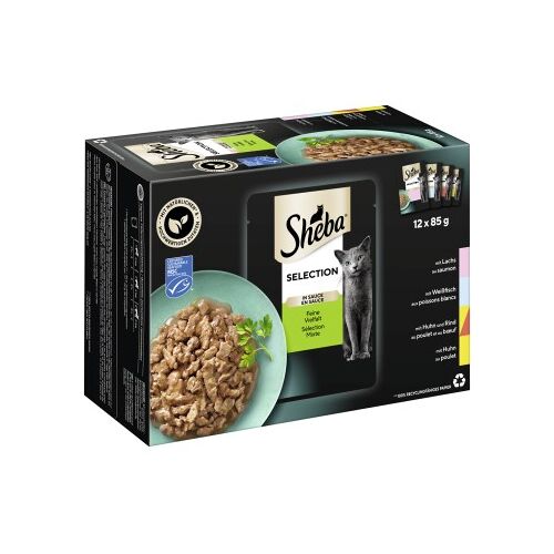 Sheba Selection in Sauce 12x85g Feine Vielfalt (MSC)