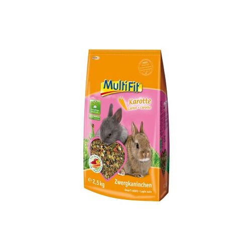 MultiFit für Zwergkaninchen mit Karotte 2,5 kg