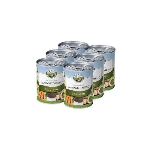 Bellfor Hundefutter Nass mit Insekten - Landgut-Menü - 6x800g