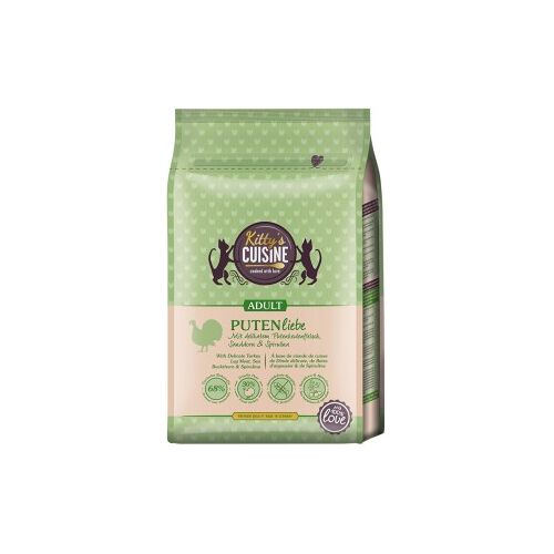 Kitty's Cuisine Trockenfutter Katze Adult Putenliebe mit delikatem Putenkeulenfleisch, Sanddorn und Spirulina 2 kg
