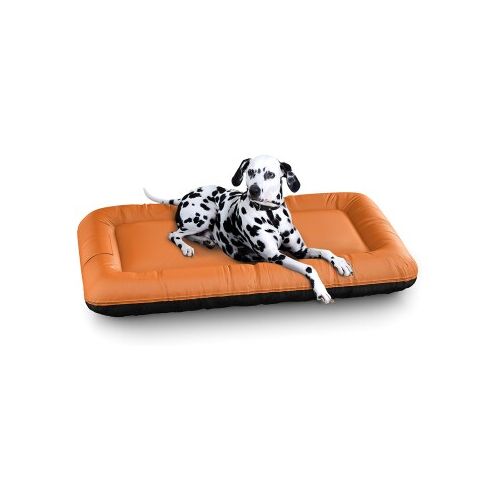 Knuffelwuff Wasserfestes In und Outdoor Hundebett Lucky Color Edition aus Nylongewebe orange XXL