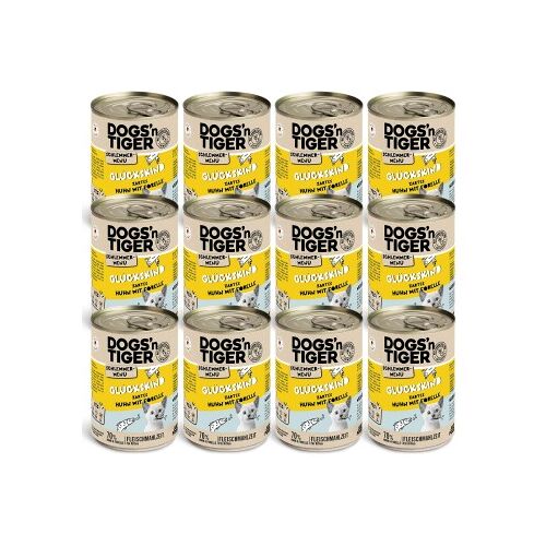 Dogs'n Tiger Glückskind Huhn & Forelle 12x400 g