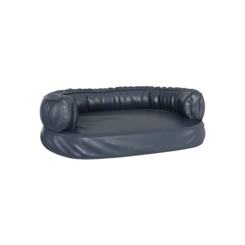 VidaXL Hundebett Ergonomisch Kunstleder blau M