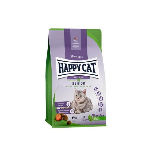 HAPPY CAT Trockenfutter Katze Senior, Weide-Lamm 4 kg