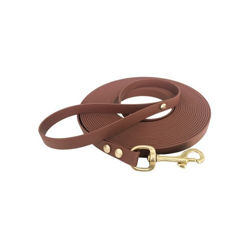 bio-leine 25-35 kg Schleppleine Biothane kastanie braun 20 m