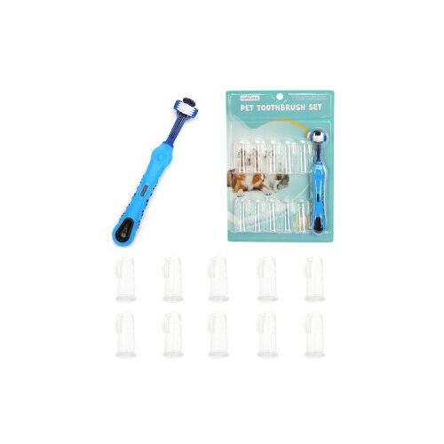 nobleza 2 in 1 Zahnpflegeset für Hunde