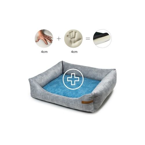 Rexproduct Otto Orthopädisches Hundebett Grau S-XL blau XL