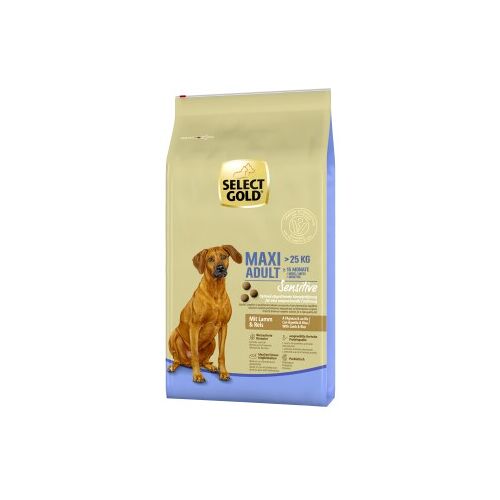 SELECT GOLD Sensitive Trockenfutter Hund Adult Maxi Lamm und Reis 12 kg