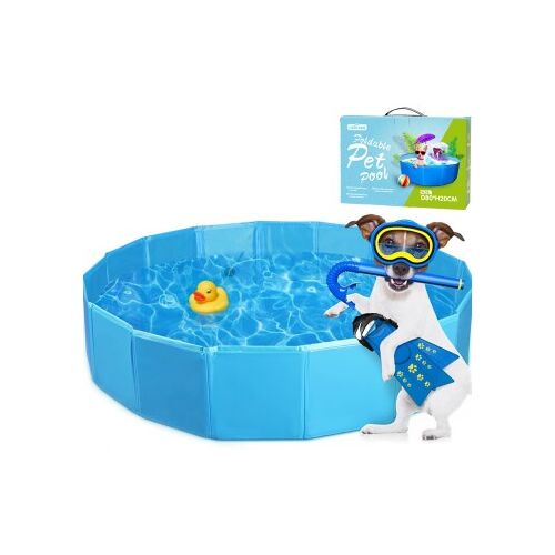 nobleza - Hundepool - Planschbecken für Hunde blau 80 cm, 20 cm