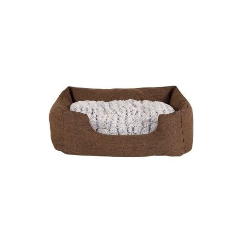 Lionto Hundebett mit Wendekissen meliert S