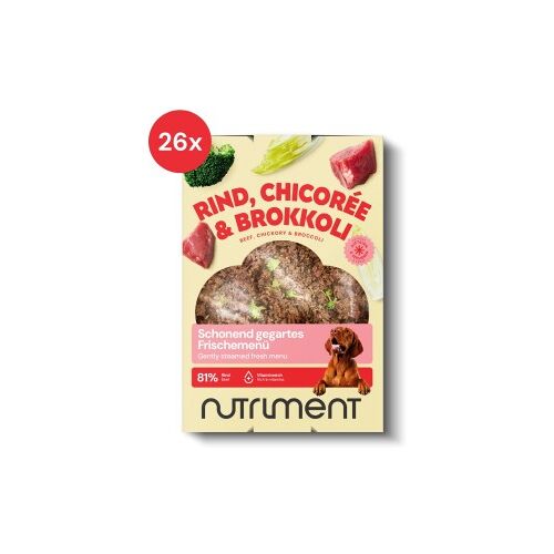 Nutriment Frischemenü Rind, Chicorée & Brokkoli 26x400 g